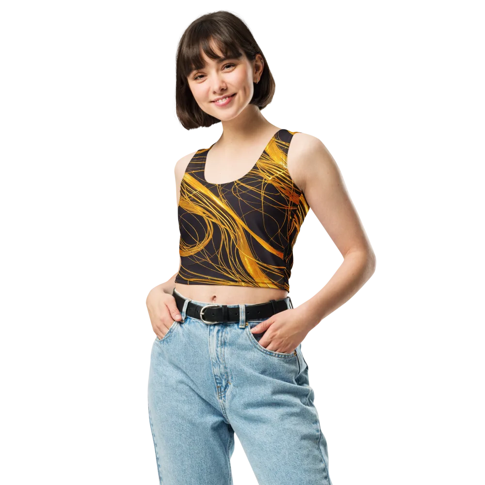 Molten Orbit on Crop Top — Front