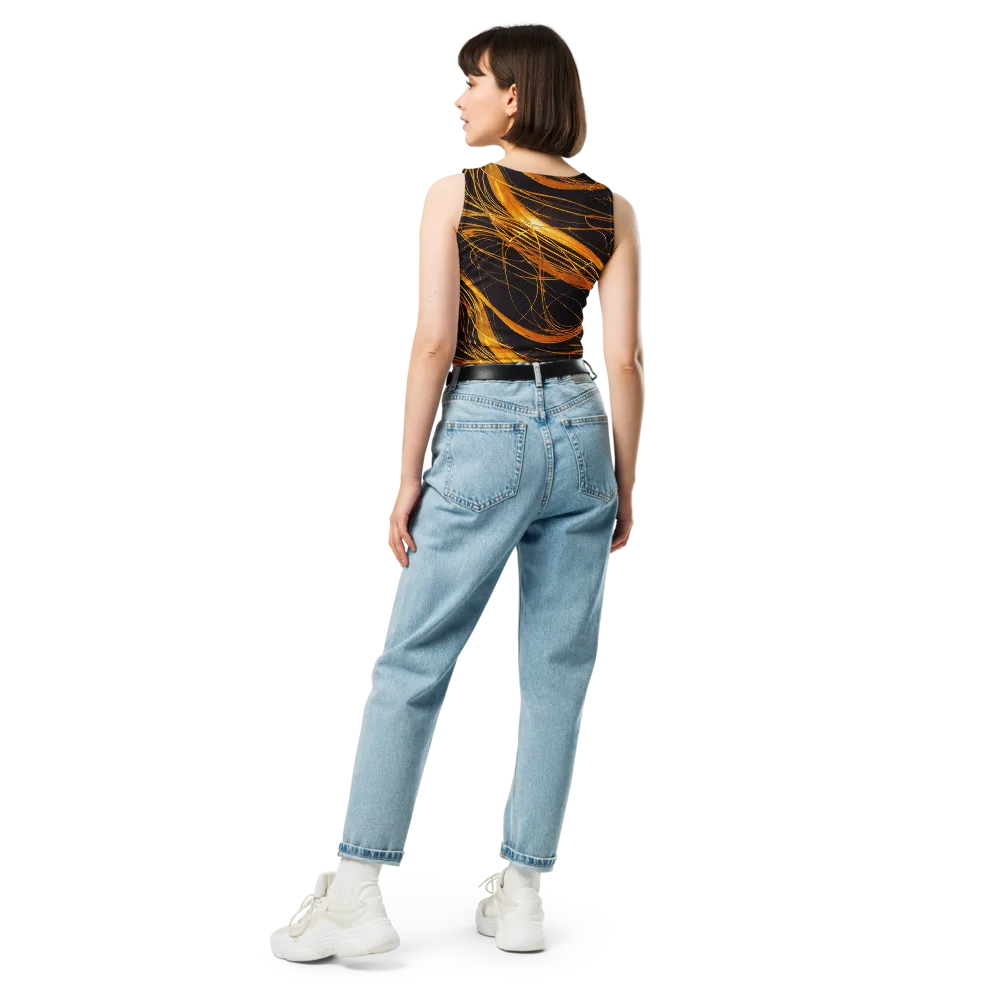 Molten Orbit on Crop Top — Back