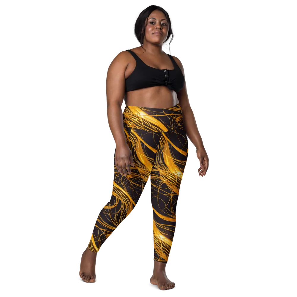 Molten Orbit on Leggings with Pockets — Front
