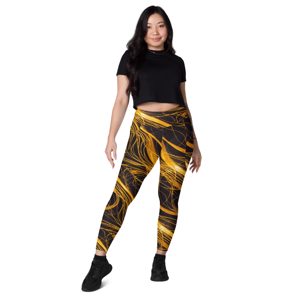 Molten Orbit on Leggings with Pockets — Front
