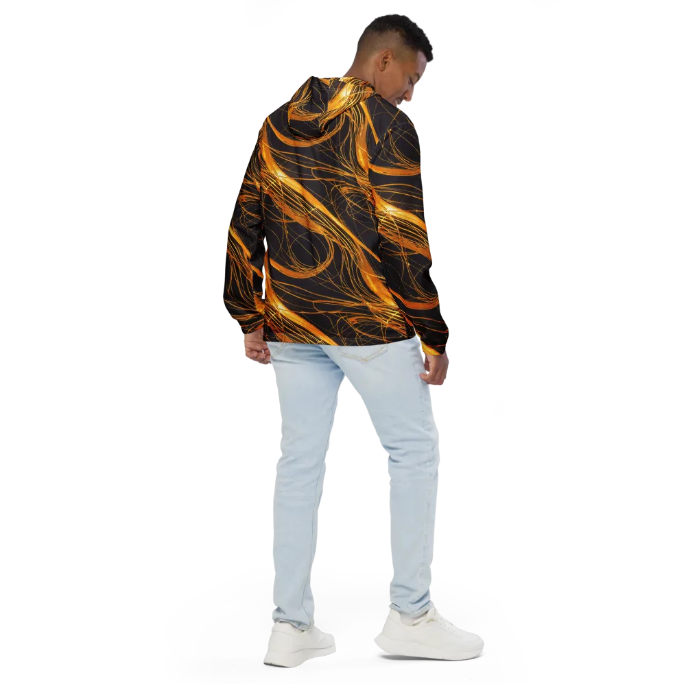 Molten Orbit on Men's Windbreaker — Back