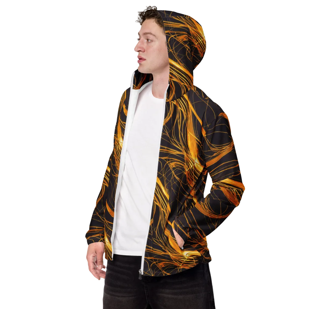Molten Orbit on Men's Windbreaker — Left Front