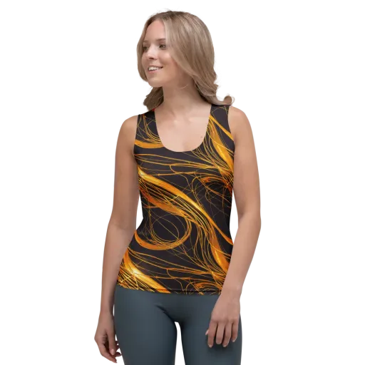 Molten Orbit on a Women's Tank Top
