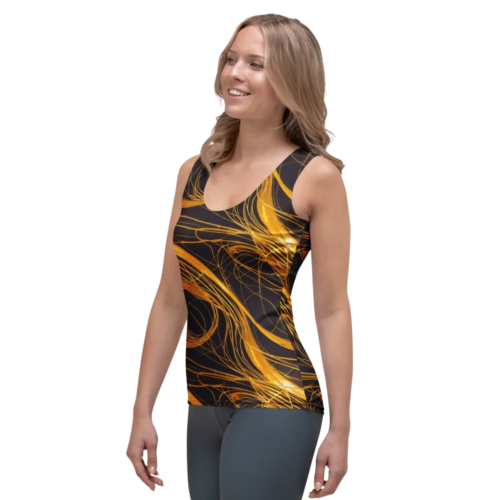 Molten Orbit on Women's Tank Top — Left Front