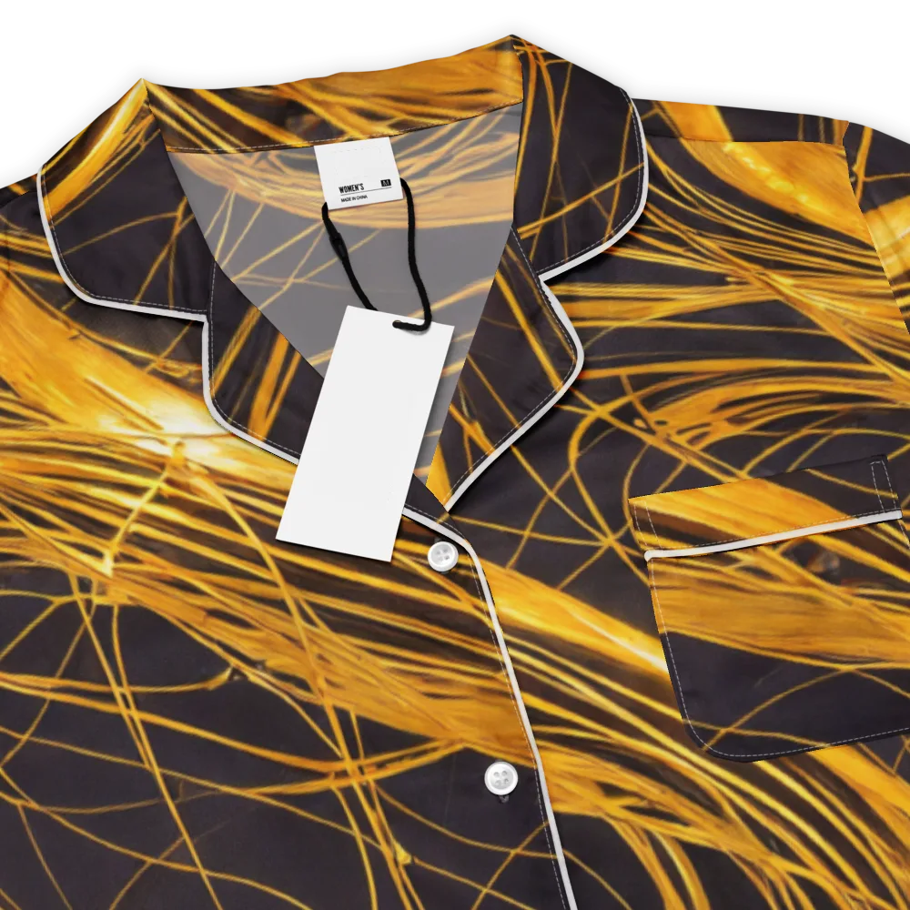 Molten Orbit on Women's Short Sleeve Pajama Top — Product details