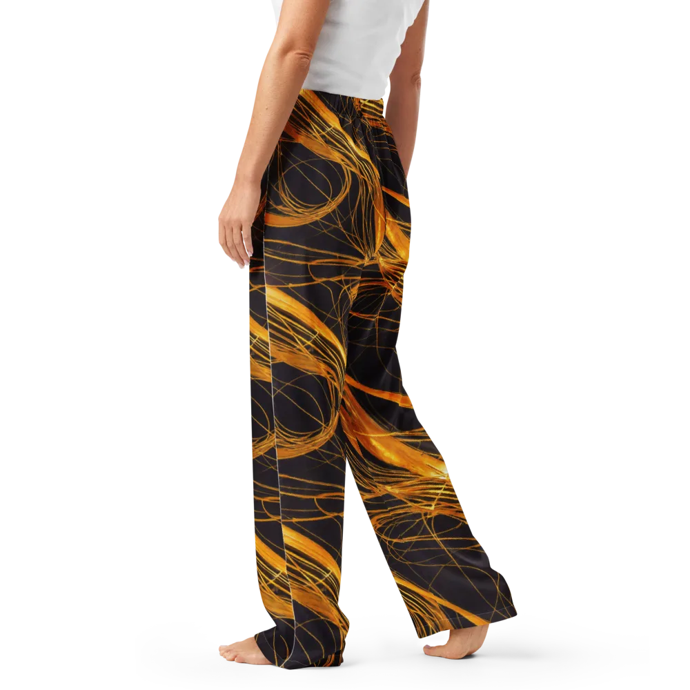 Molten Orbit on Women's Pajama Pants — Left