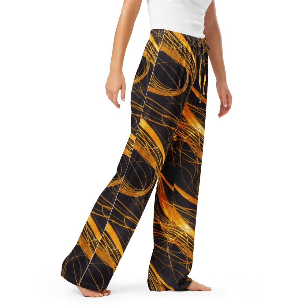 Molten Orbit on Women's Pajama Pants — Right Front