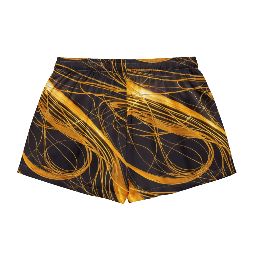 Molten Orbit on Women's Pajama Shorts — Back