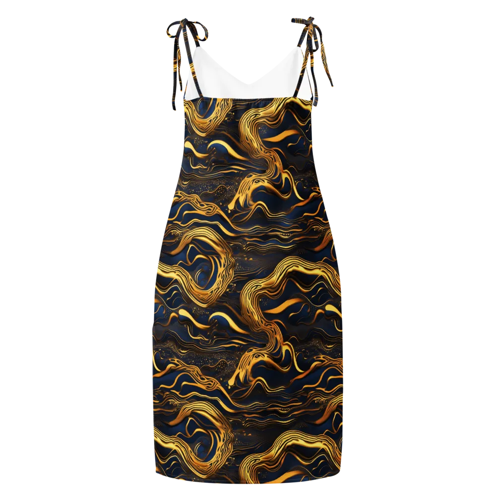 Electrum Waves on Slip Dress — Back