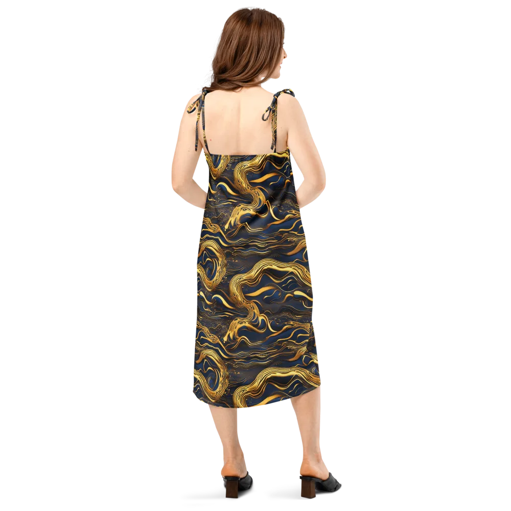 Electrum Waves on Slip Dress — Back