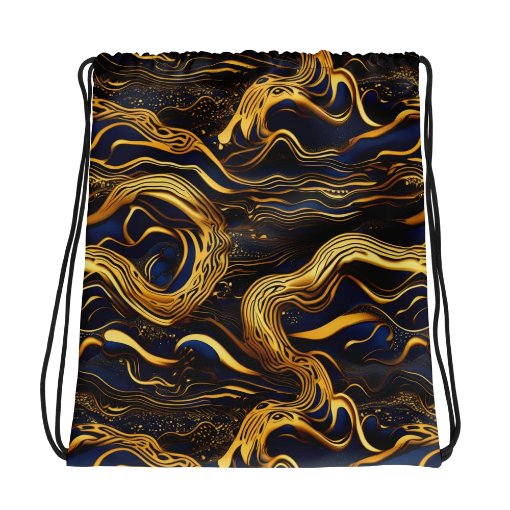 Electrum Waves on Drawstring Bag — Photo