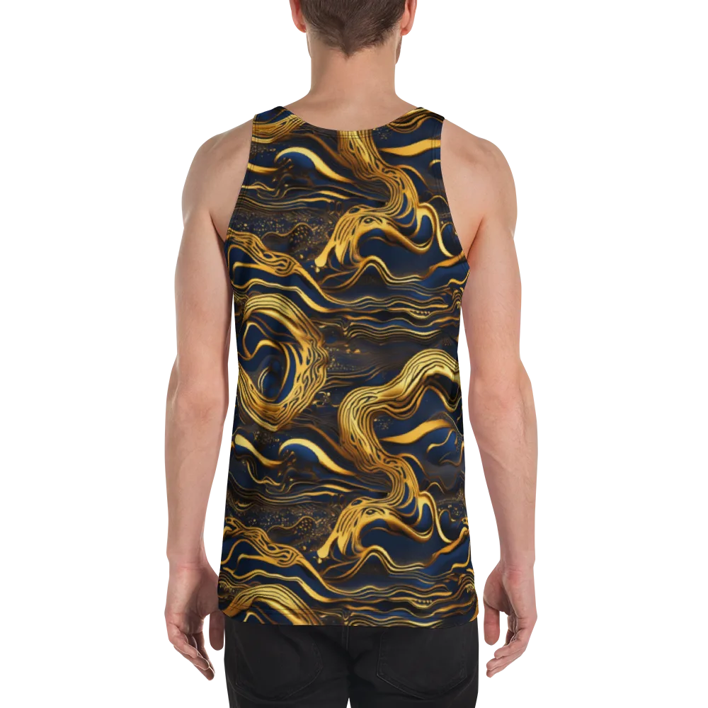 Electrum Waves on Men's Tank Top — Back