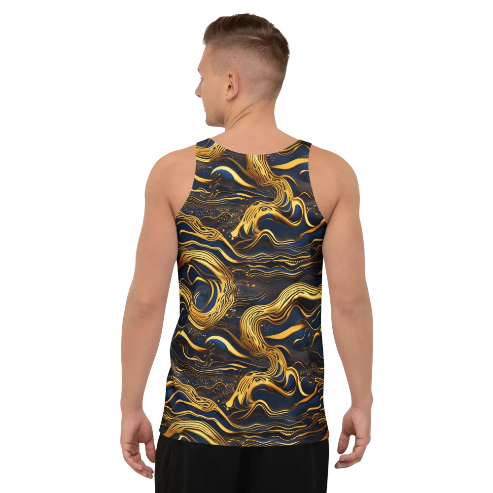 Electrum Waves on Men's Tank Top — Back