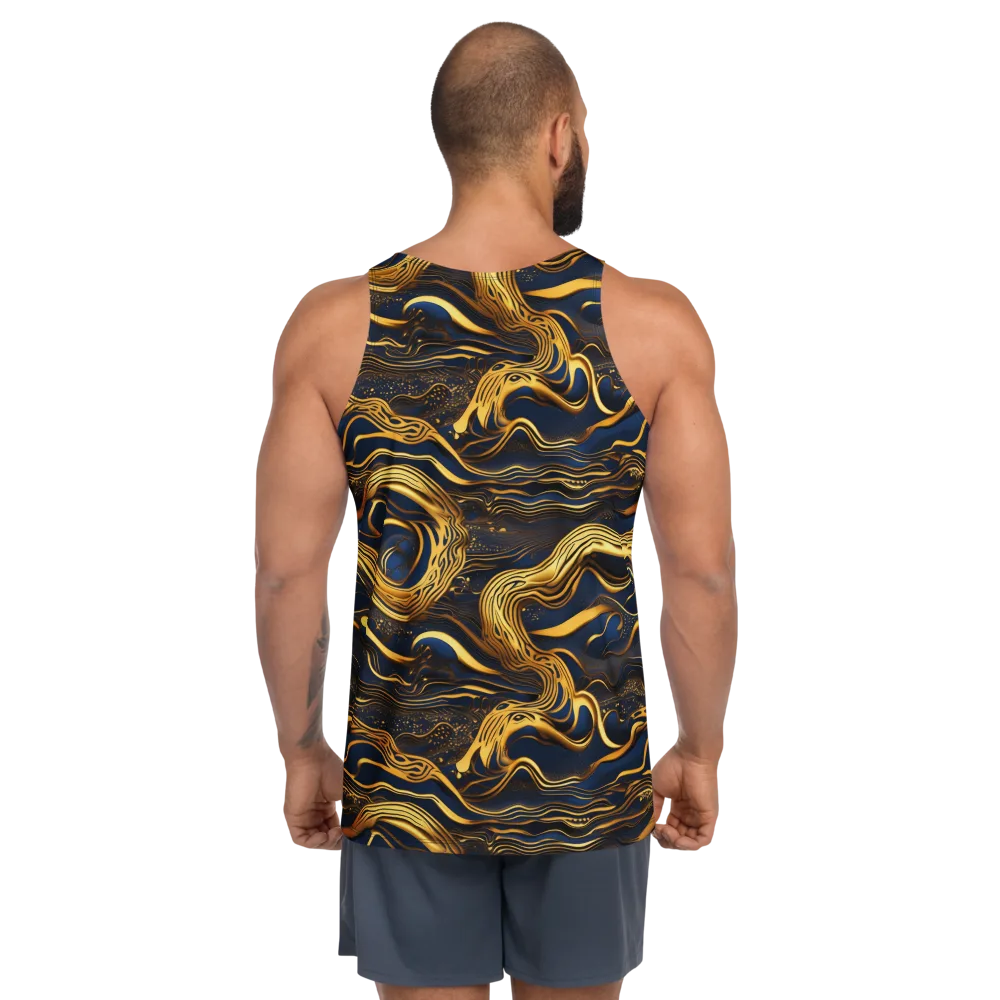 Electrum Waves on Men's Tank Top — Back