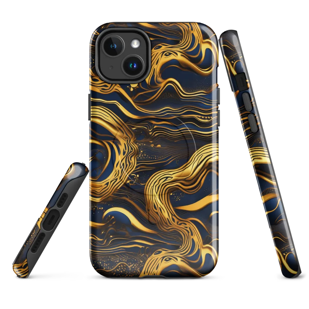 Electrum Waves on MagSafe Tough Case for iPhone® — Front