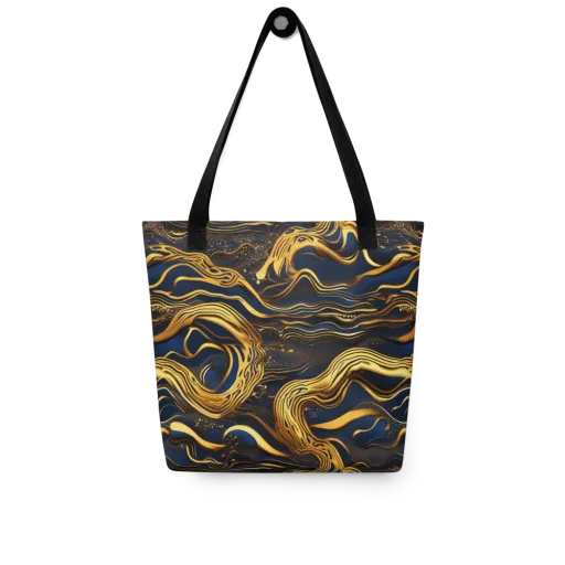 Electrum Waves on a Tote Bag