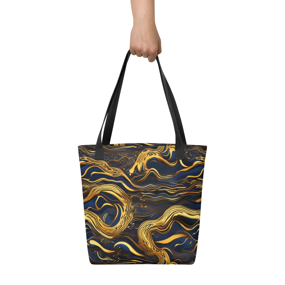 Electrum Waves on Tote Bag — Front