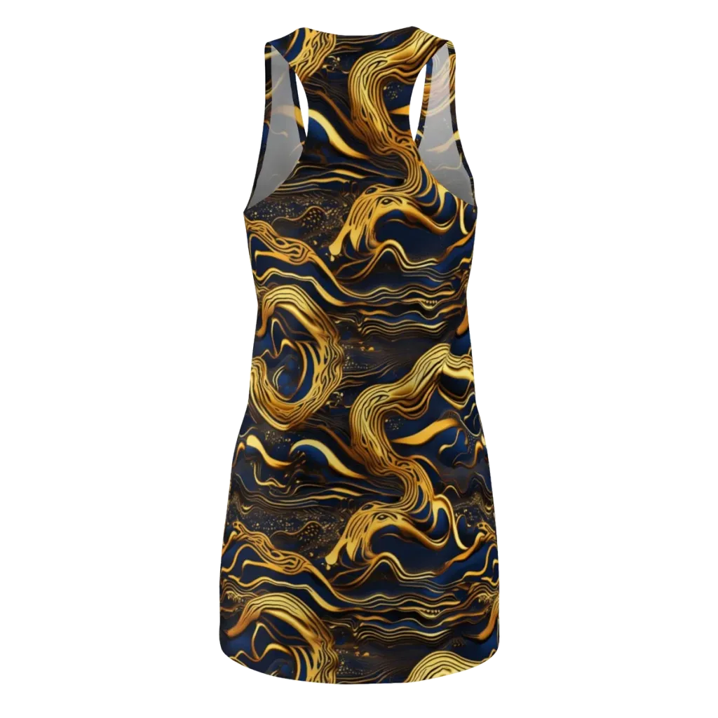 Electrum Waves on Racerback Dress — Back