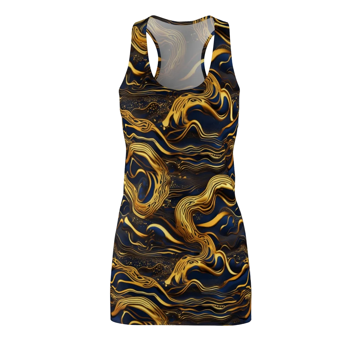 Electrum Waves on Racerback Dress — Front