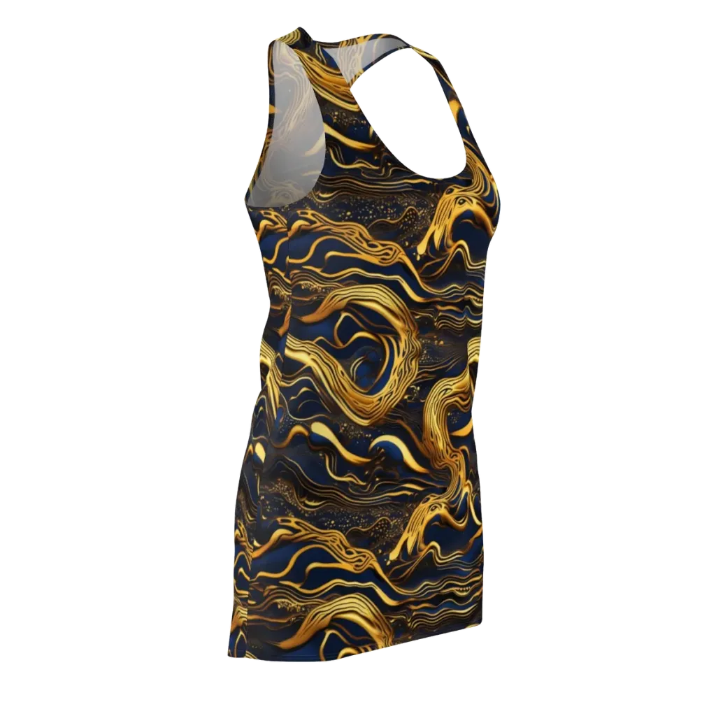 Electrum Waves on Racerback Dress — Front Side