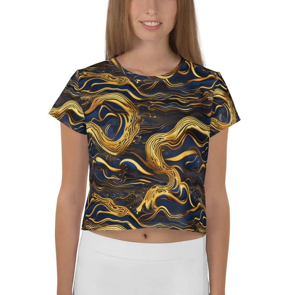 Electrum Waves on Crop Tee — Front
