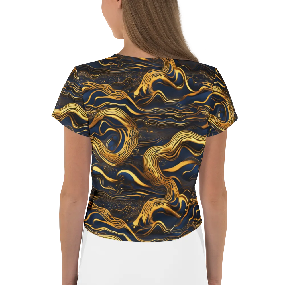 Electrum Waves on Crop Tee — Back