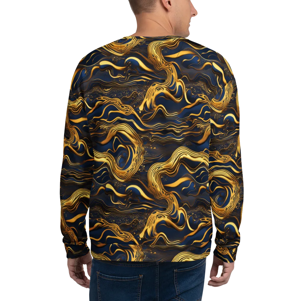 Electrum Waves on Sweatshirt — Back