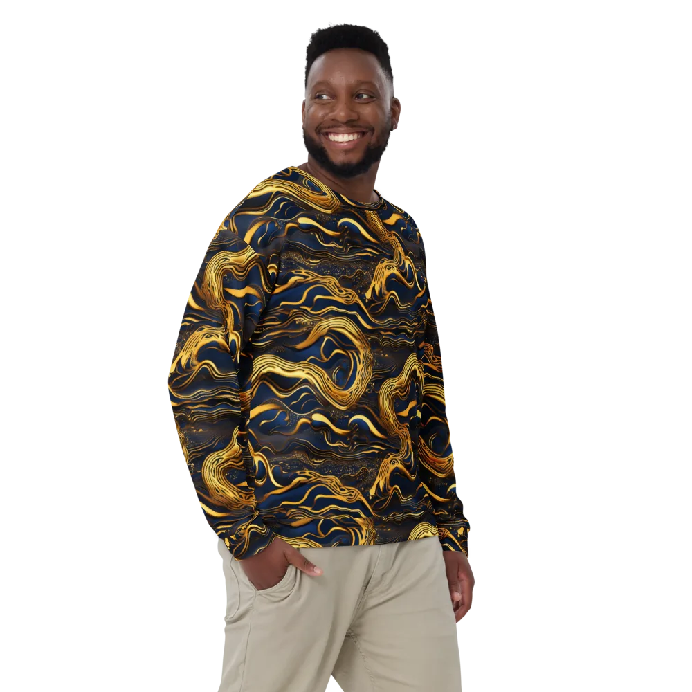 Electrum Waves on Sweatshirt — Front