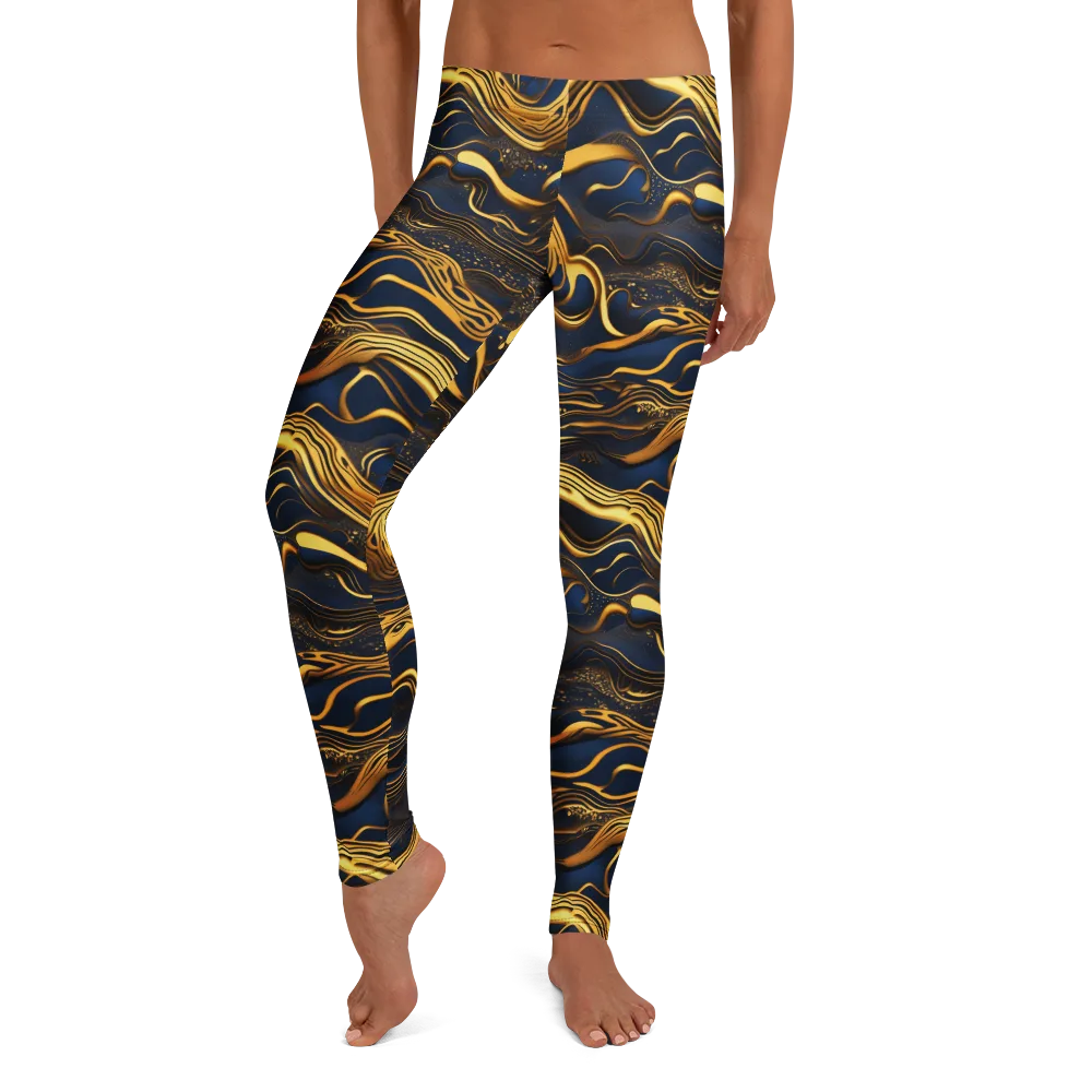 Electrum Waves on Leggings — Front