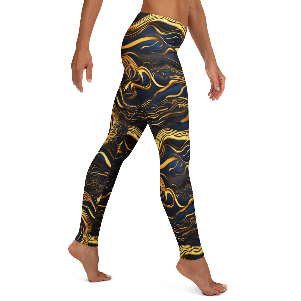 Electrum Waves on Leggings — Right
