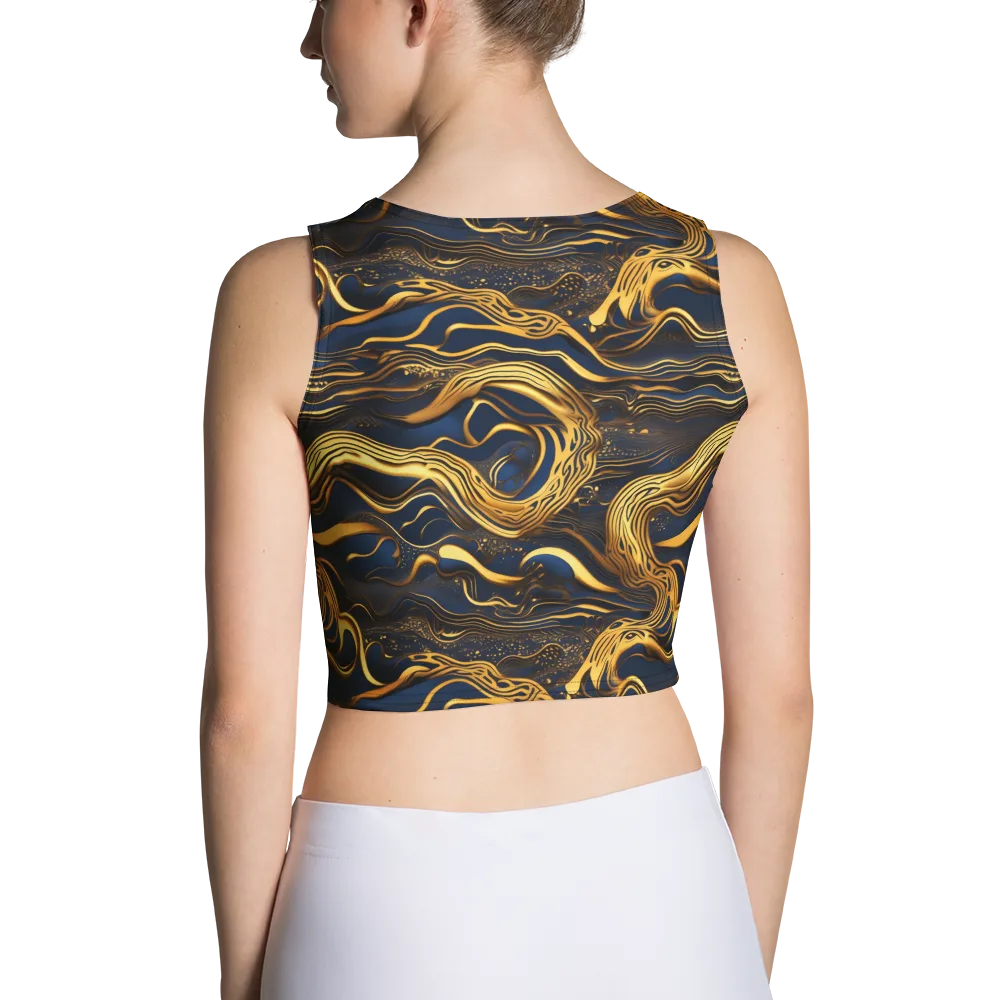 Electrum Waves on Crop Top — Back
