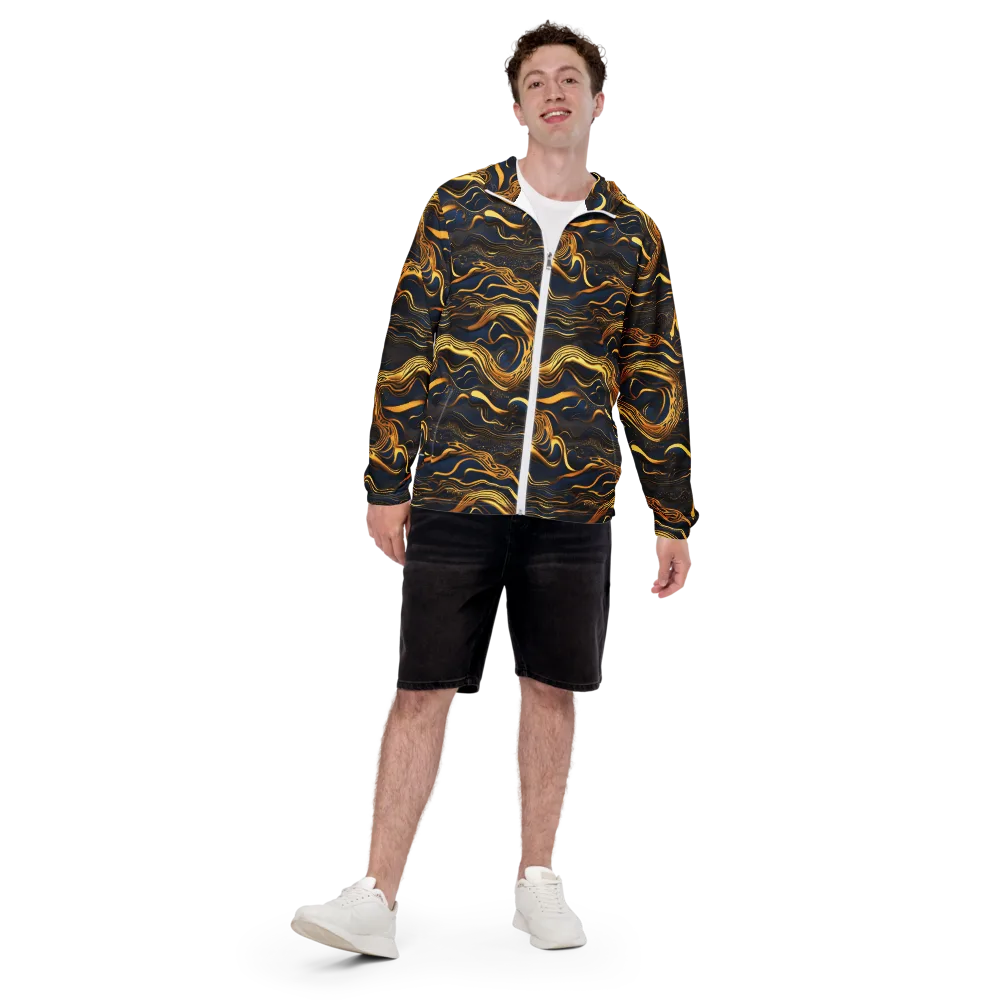 Electrum Waves on Men's Windbreaker — Front