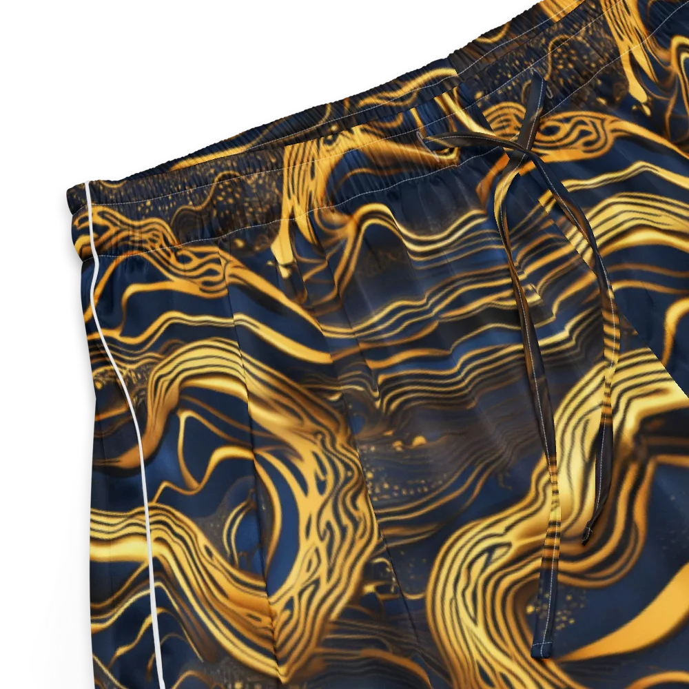 Electrum Waves on Women's Pajama Shorts — Product details