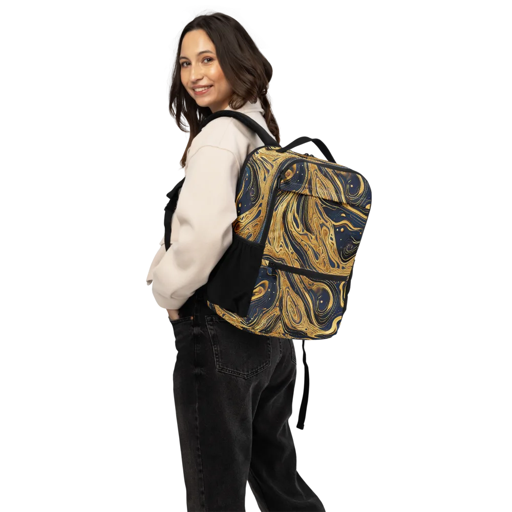 Nocturne Vein on Utility Backpack — Back