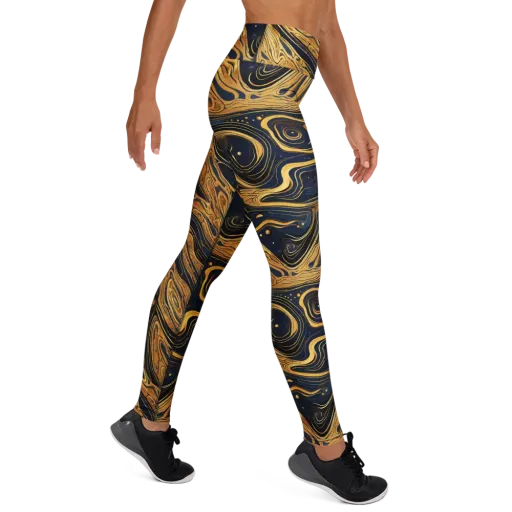 Nocturne Vein on a Yoga Leggings