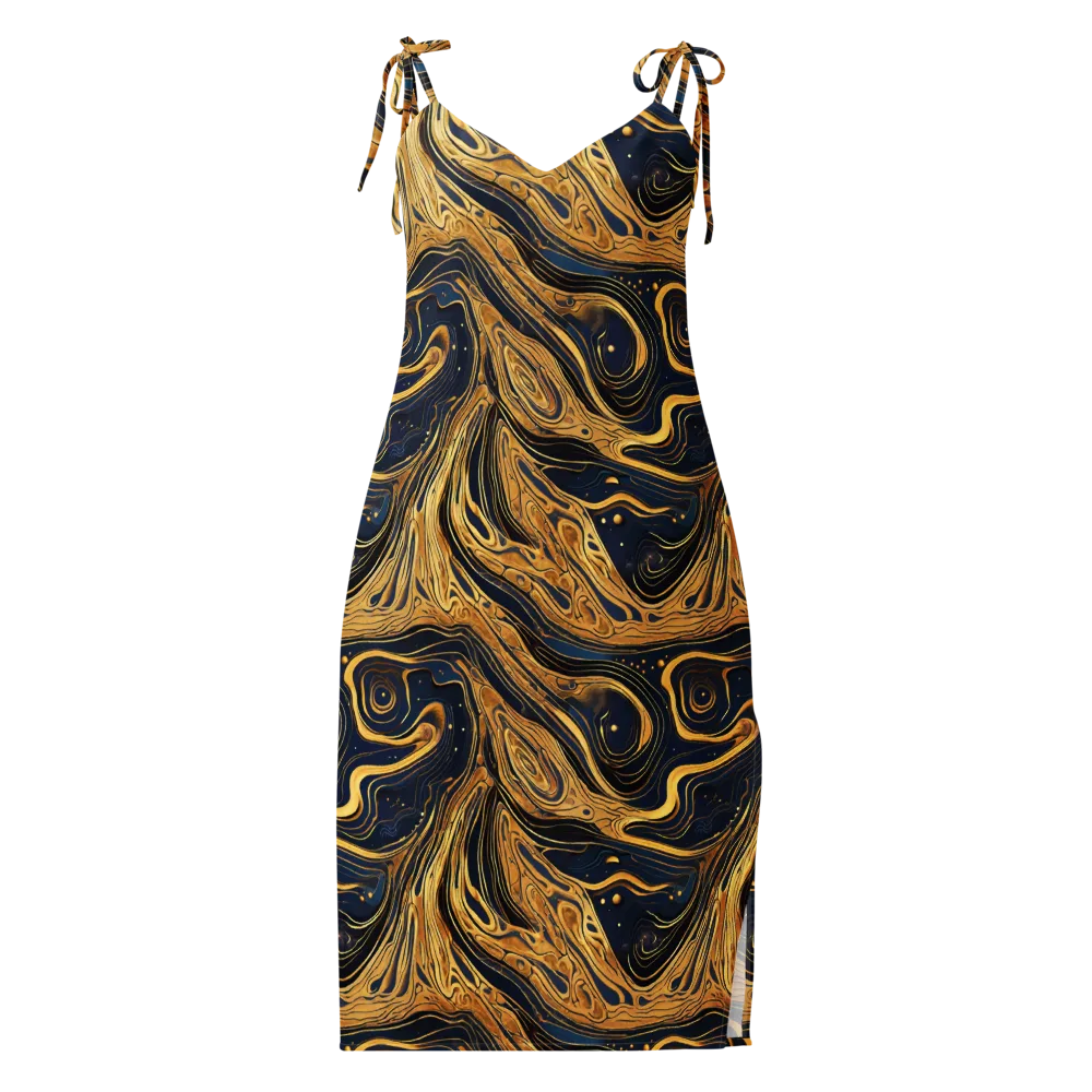 Nocturne Vein on Slip Dress — Front