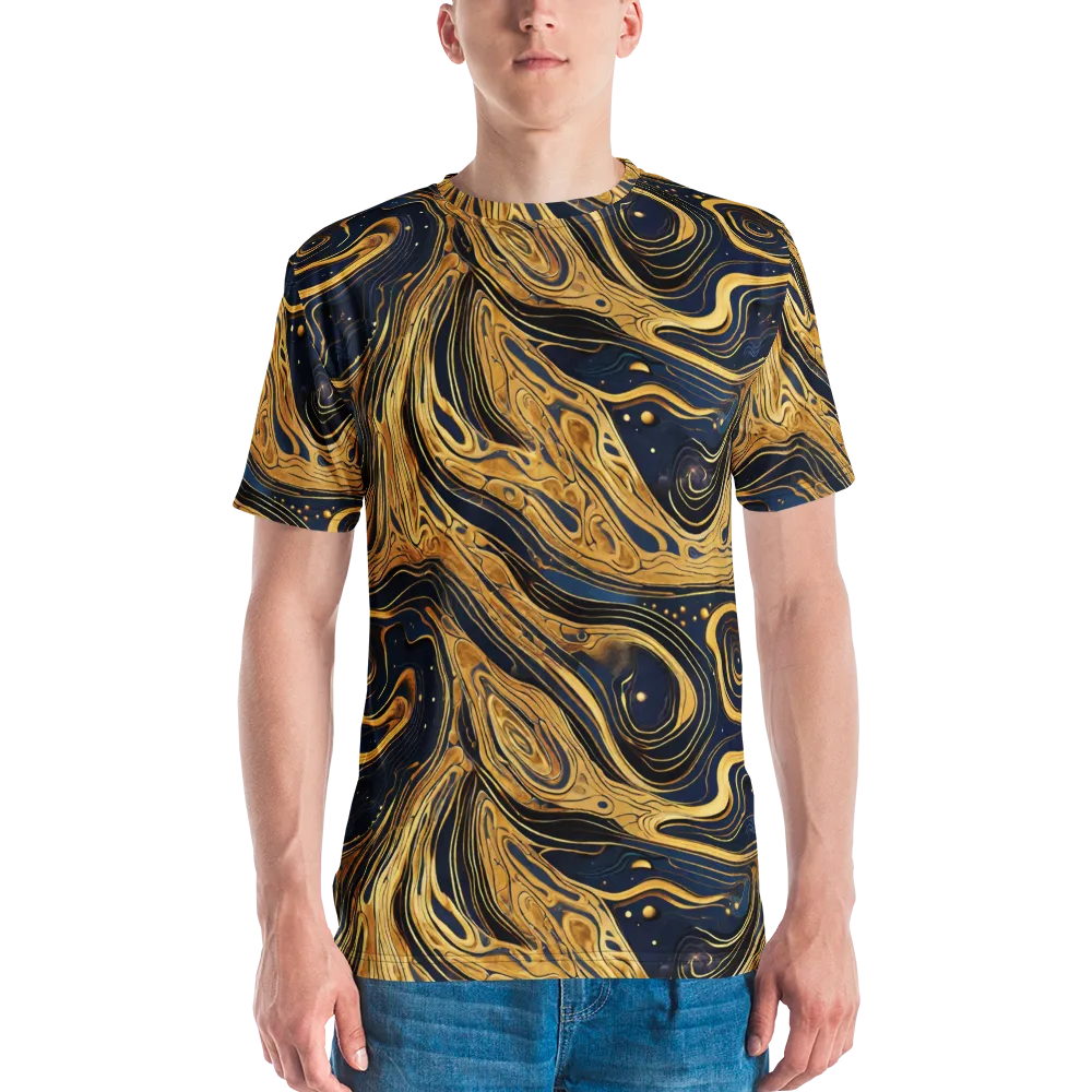 Nocturne Vein on Men's Crew Neck T-Shirt — Front