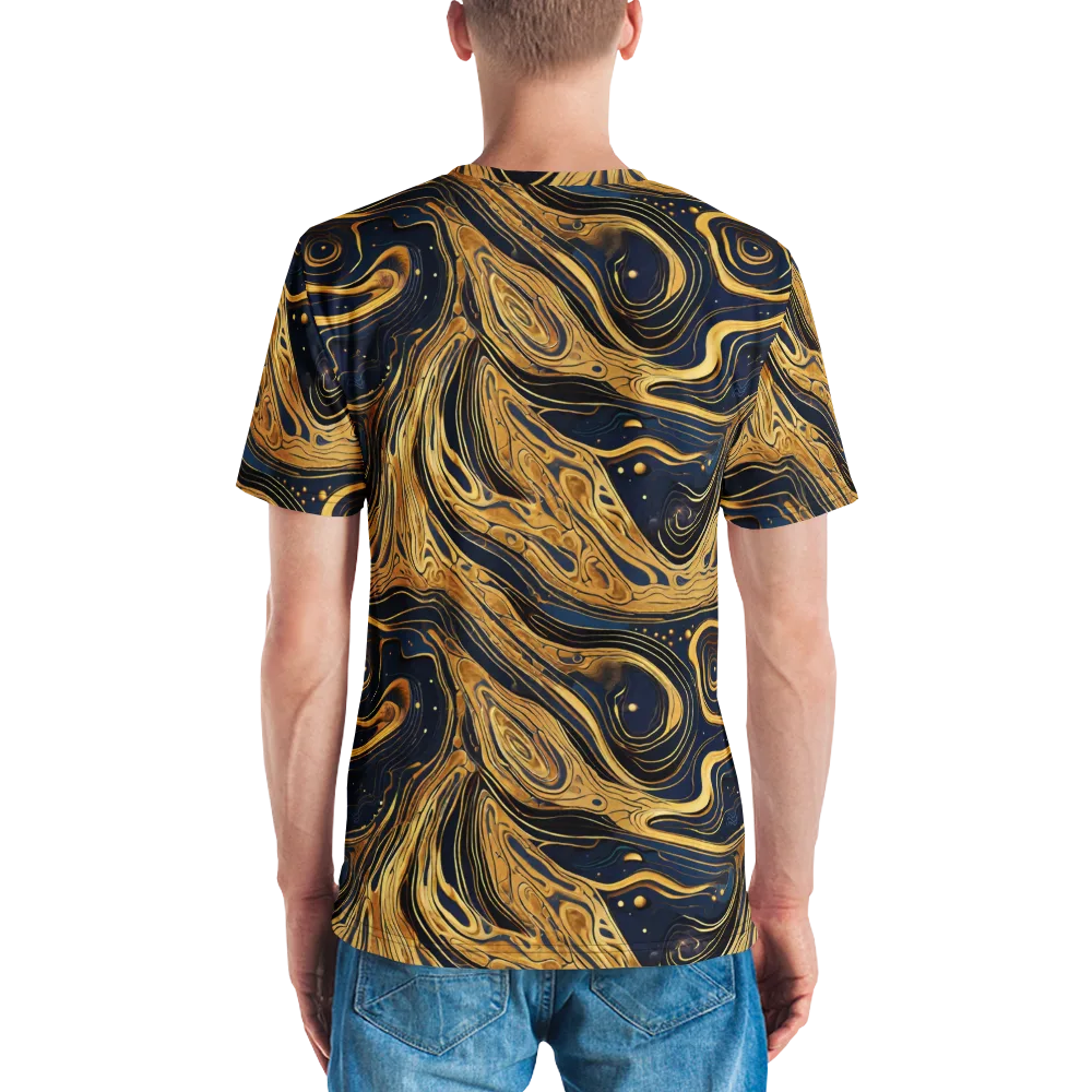 Nocturne Vein on Men's Crew Neck T-Shirt — Back
