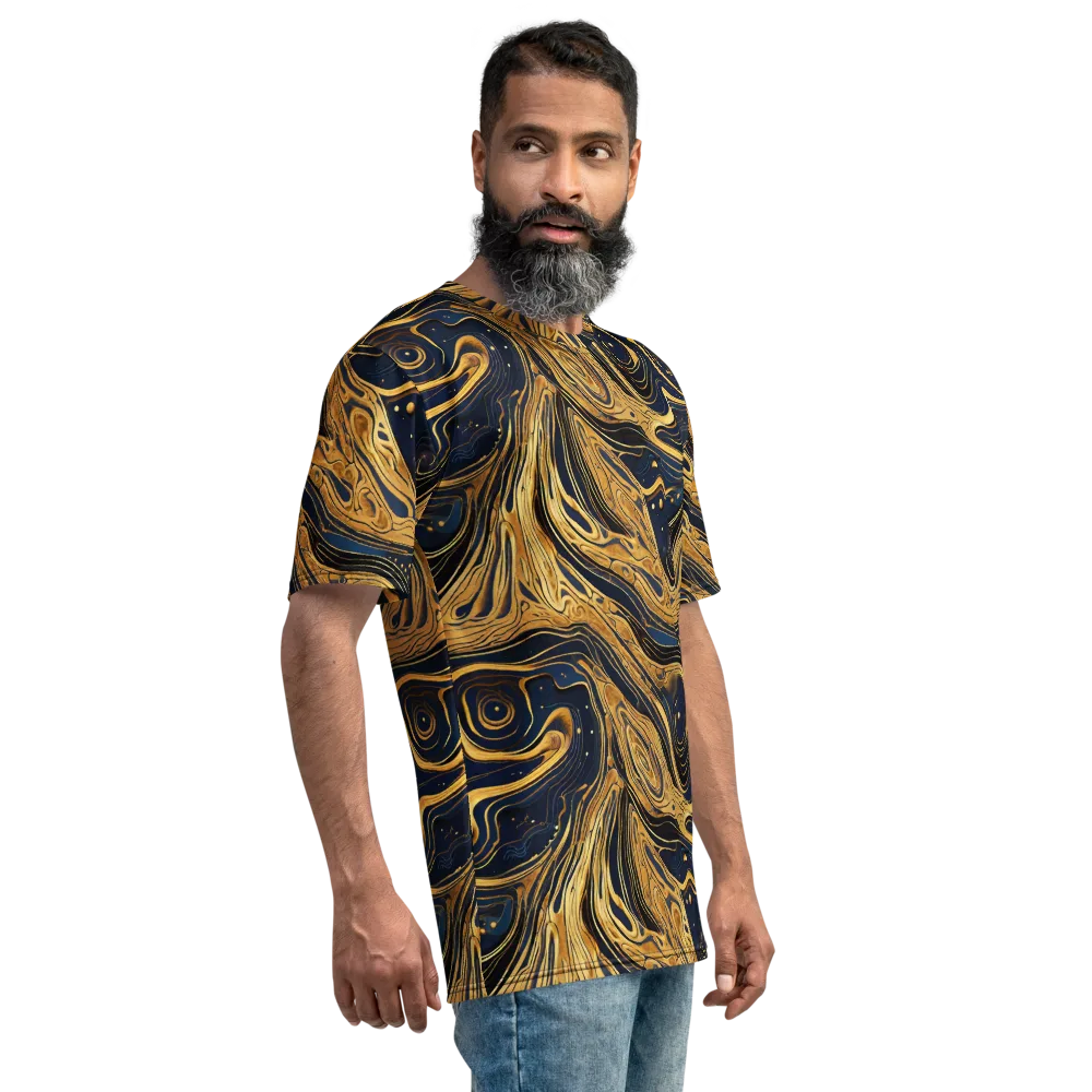 Nocturne Vein on Men's Crew Neck T-Shirt — Right