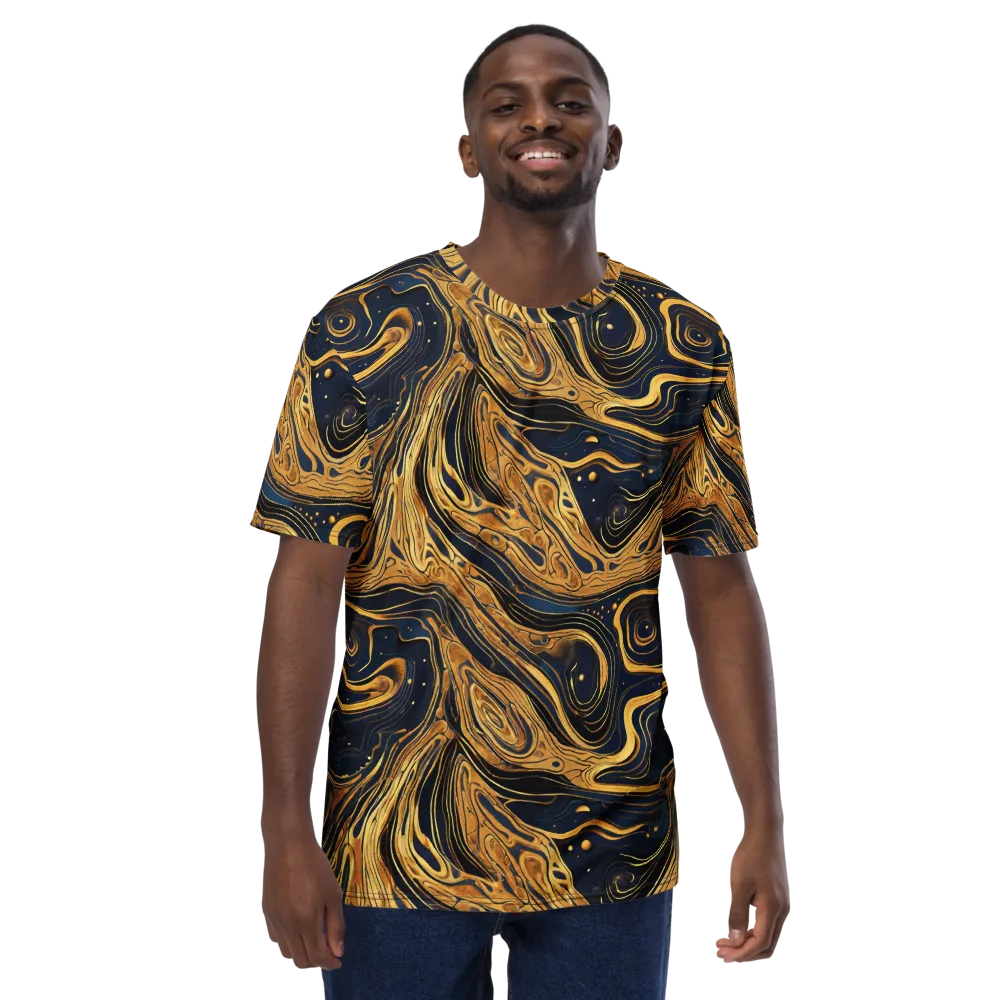 Nocturne Vein on Men's Crew Neck T-Shirt — Front