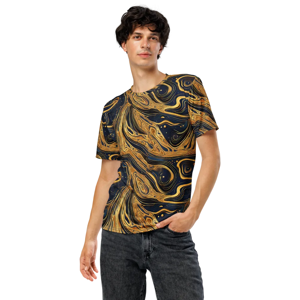 Nocturne Vein on Men's Crew Neck T-Shirt — Front