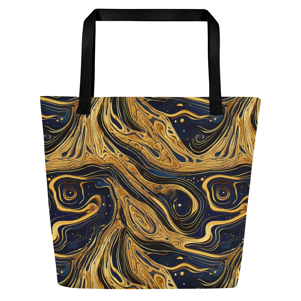 Nocturne Vein on Large Tote Bag W/ Pocket — Front