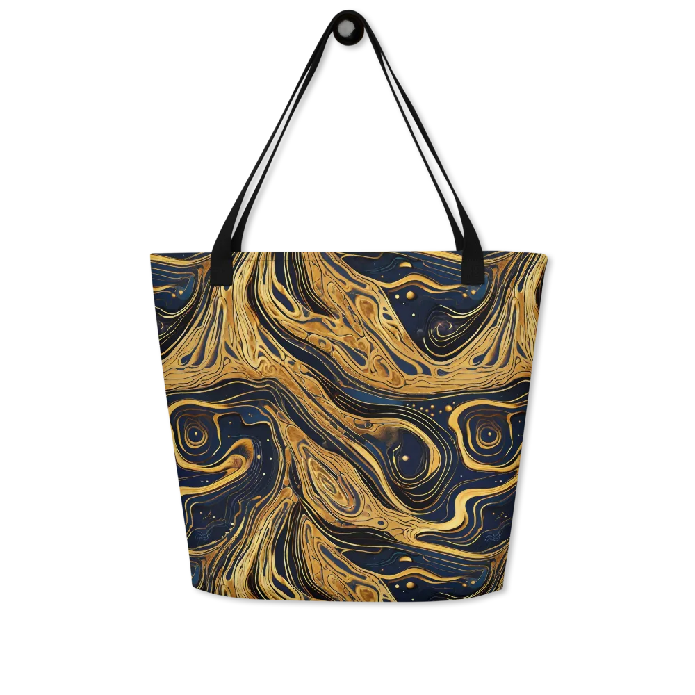 Nocturne Vein on Large Tote Bag W/ Pocket — Front