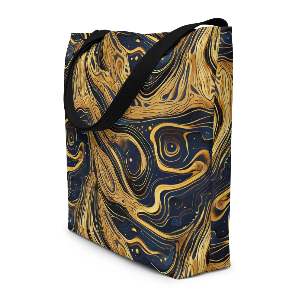 Nocturne Vein on Large Tote Bag W/ Pocket — Front