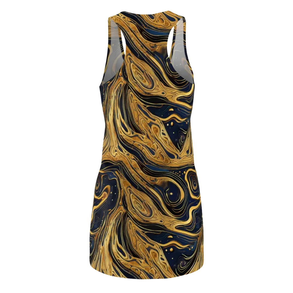 Nocturne Vein on Racerback Dress — Back