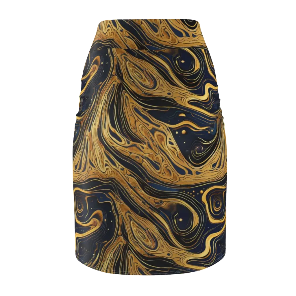 Nocturne Vein on Pencil Skirt — Back
