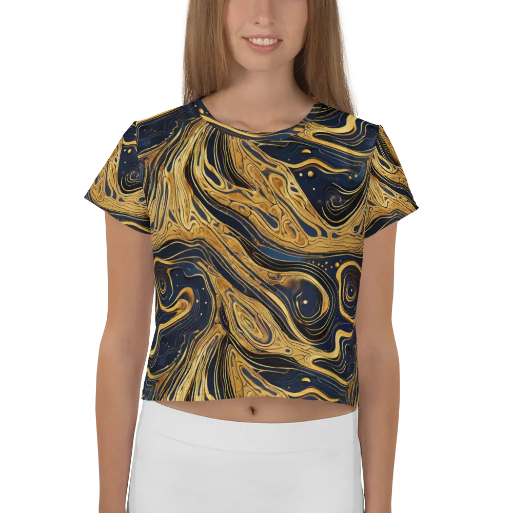 Nocturne Vein on Crop Tee — Front