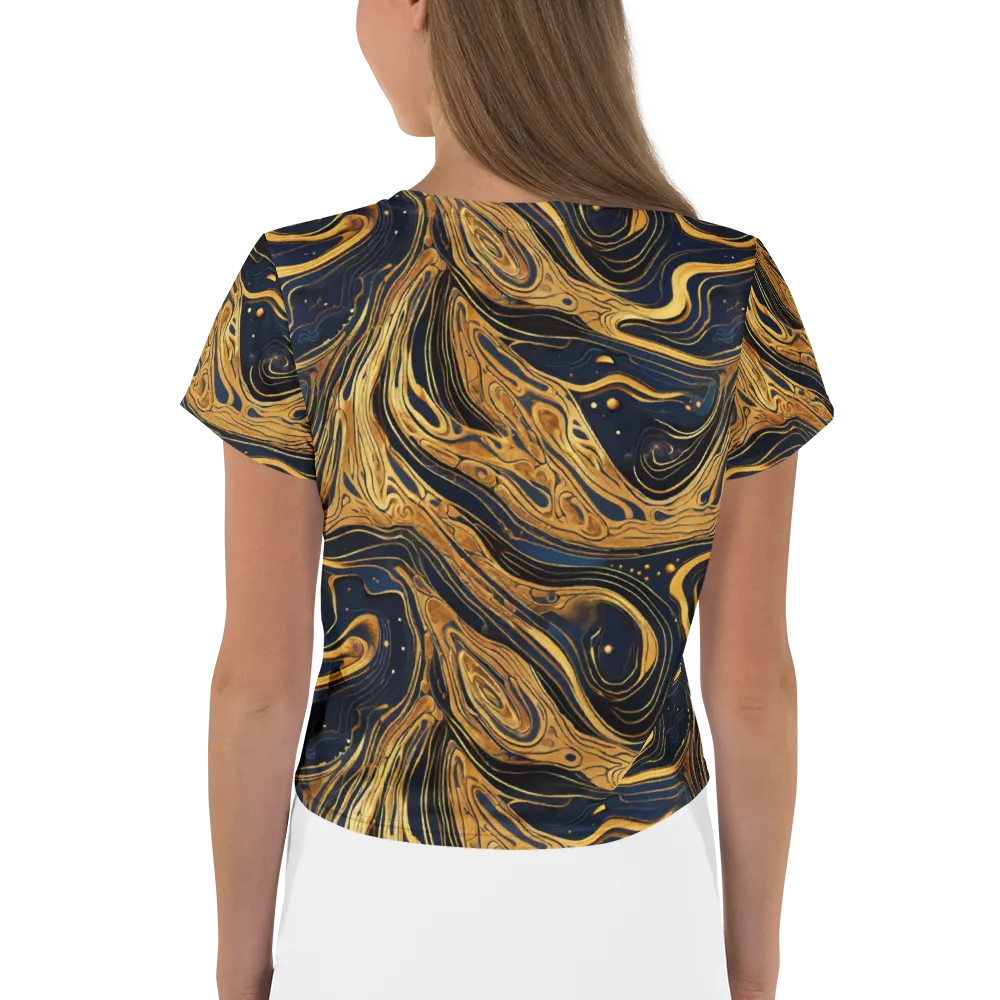 Nocturne Vein on Crop Tee — Back