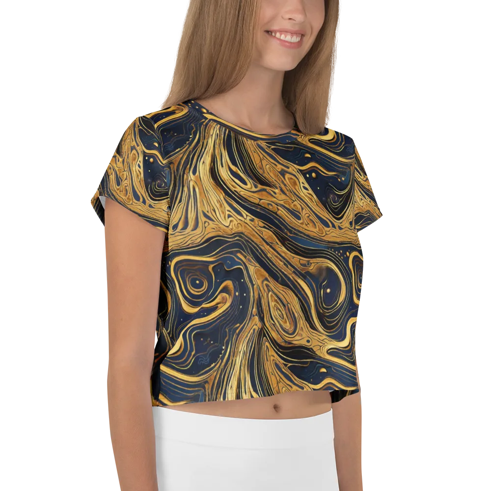 Nocturne Vein on Crop Tee — Right