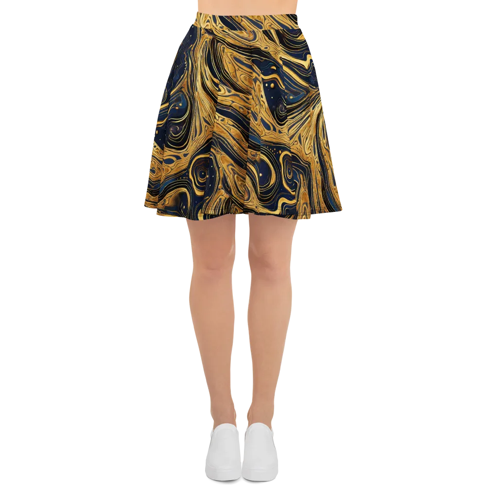 Nocturne Vein on Skater Skirt — Front